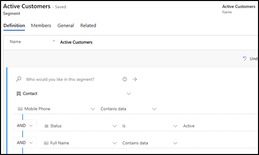 Active Customers Segment