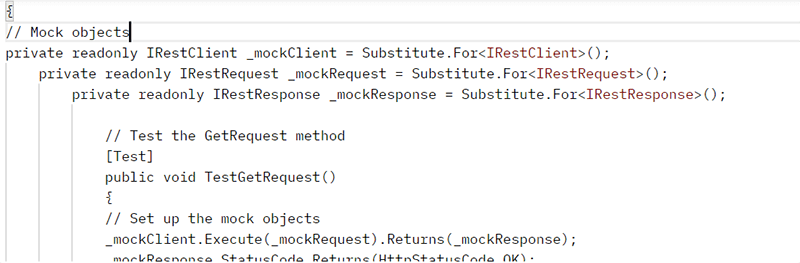 example of a .NET code snippet generated by a GPT-3 model