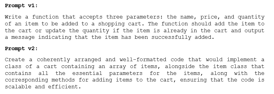 Prompt v1 and Prompt V2