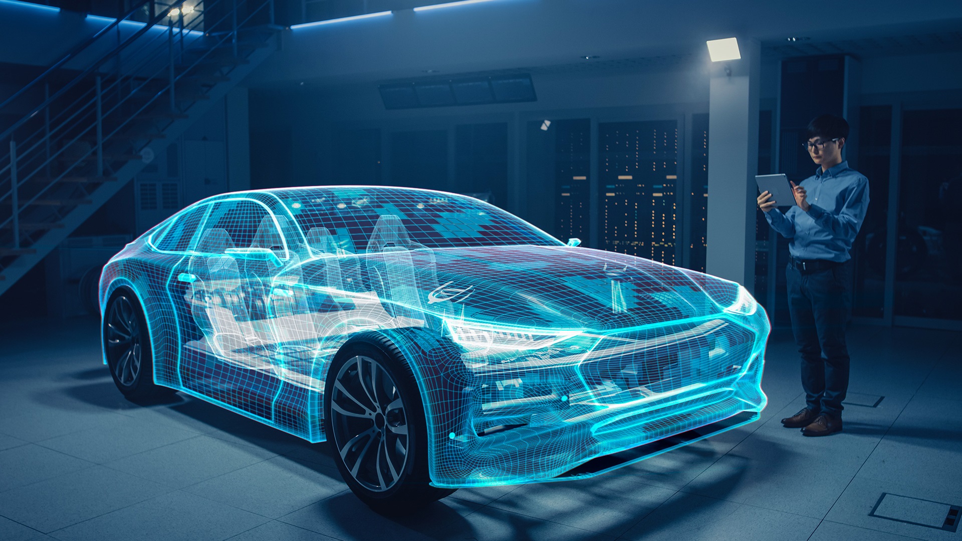 Visionary vehicle representing the future of mobility