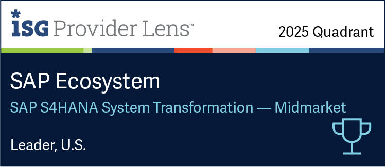 Hexaware Named a Leader in SAP S/4HANA System Transformation for Midmarket in the ISG Provider Lens™ SAP Ecosystem 2025 U.S. Quadrant Report