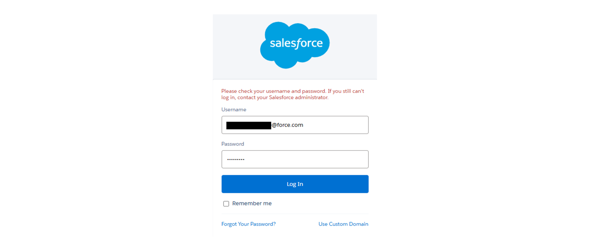 Salesforce login