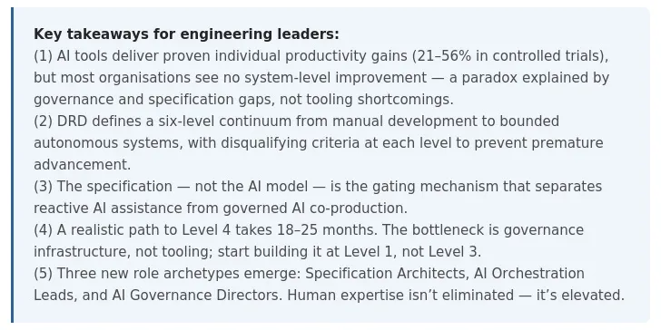 Key takeaways for engineering leaders
